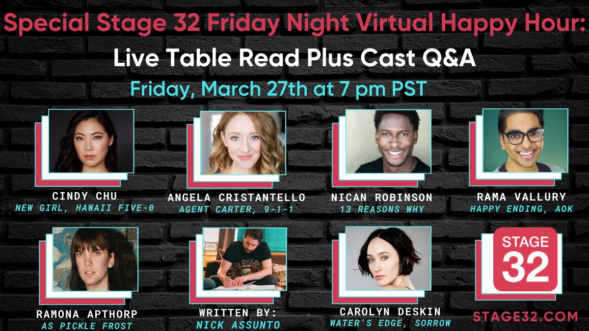 Special Stage 32 Friday Night Virtual Happy Hour: Live Table Read Plus Cast Q&A