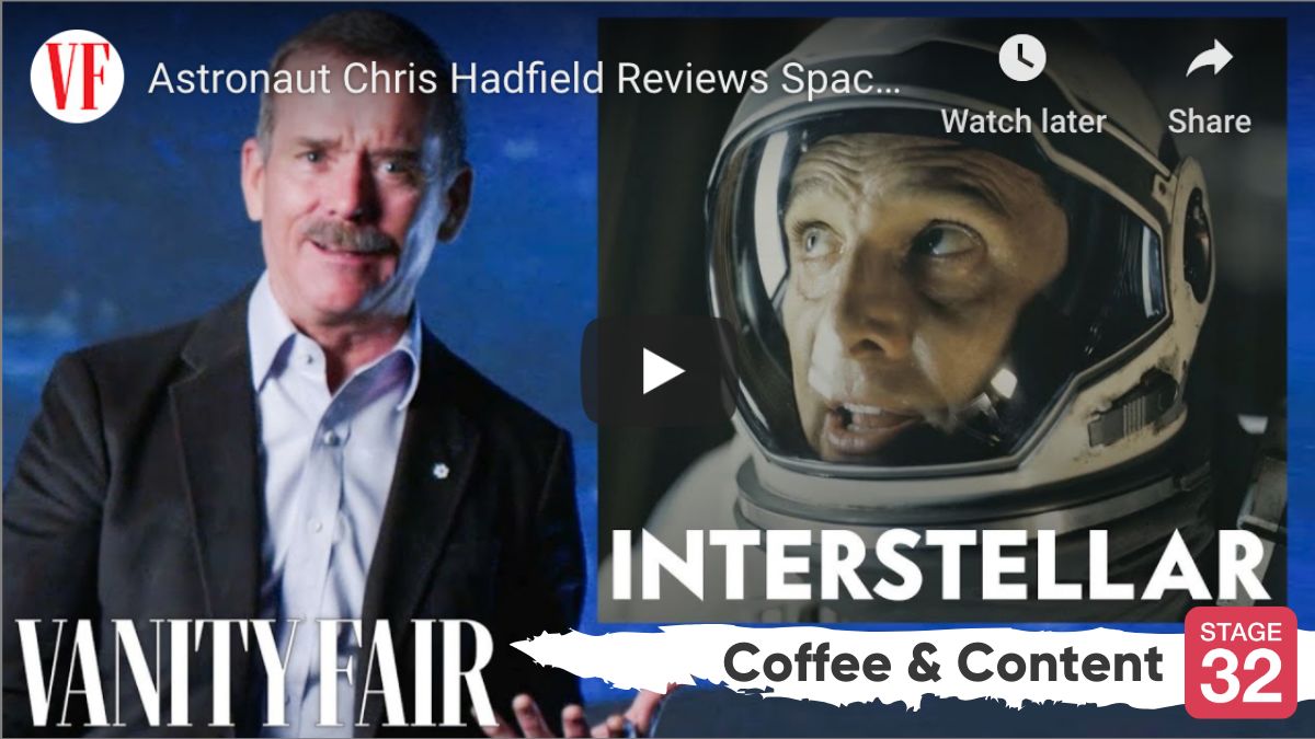 Coffee & Content - Real Astronaut Reviews Space Movies & How to Make your Webcam Footage Look Better