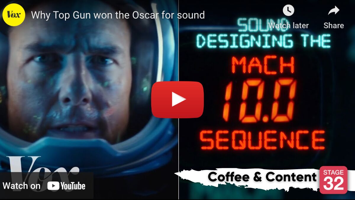 Coffee & Content: How 'Top Gun: Maverick' Won The Oscar For Sound Design