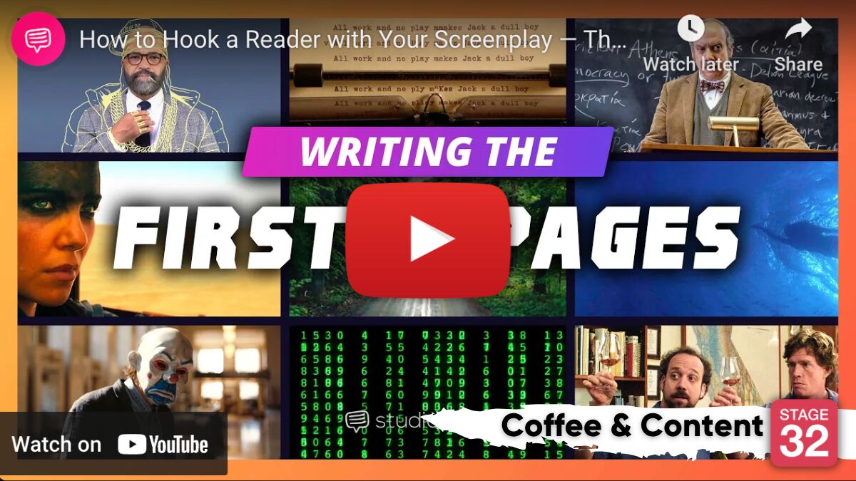 Coffee & Content: How To Hook A Reader With Your Screenplay