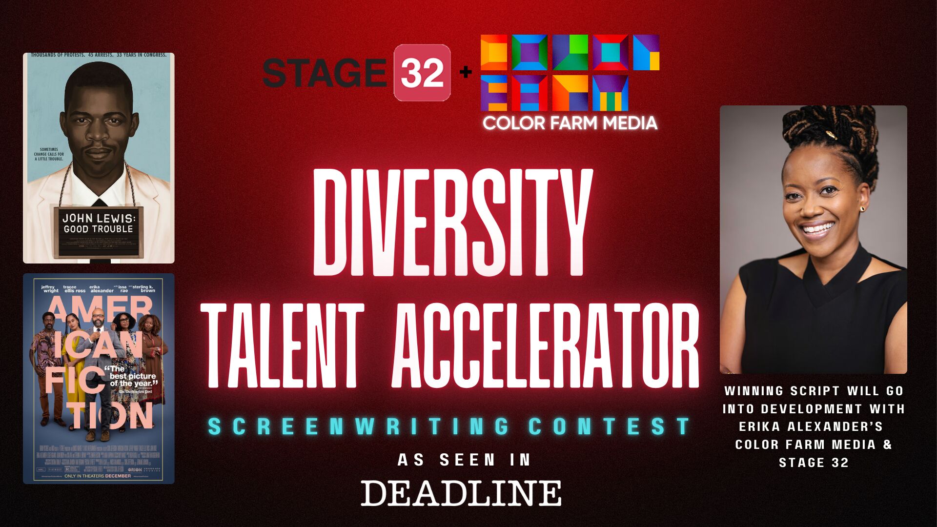 The Stage 32 + Color Farm Media Diversity Talent Accelerator Is a Once-in-a-Lifetime Opportunity for Writers!