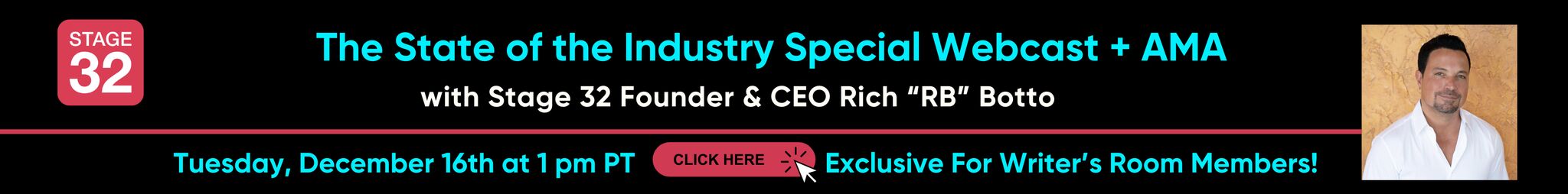 Special Event Webcast with Stage 32 CEO