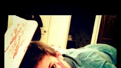 still from 'Sex, Death and Marriage': the death scene