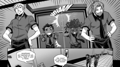 New page to UF9 comic book...
