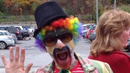 Mike organized small town promotions and performed as a clown at special events