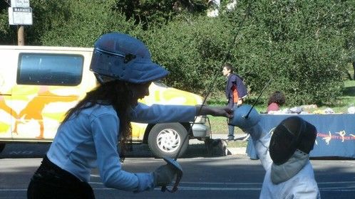 Fencing Lessons ~ Volunteering for the Haight Ashbury Street Fair