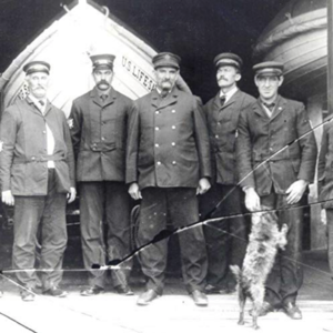 A mixed native American young man is forced to serve in the U.S. Life saving service in the Treacher